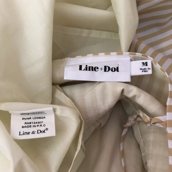 Line & Dot Spaghetti Strap Adjustable Stripe Dress - Picture 6 of 6